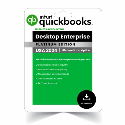 QuickBooks Desktop Enterprise 2024 | 1 User | US Version | Lifetime Activation